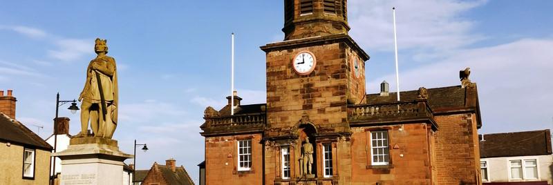Lochmaben Town Hall - Looked after by 'Robert the Bruce'